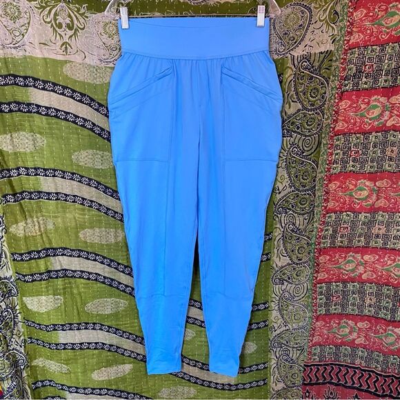 Free People Movement Baby Blue High Fives Joggers Size Small - Picture 2 of 16